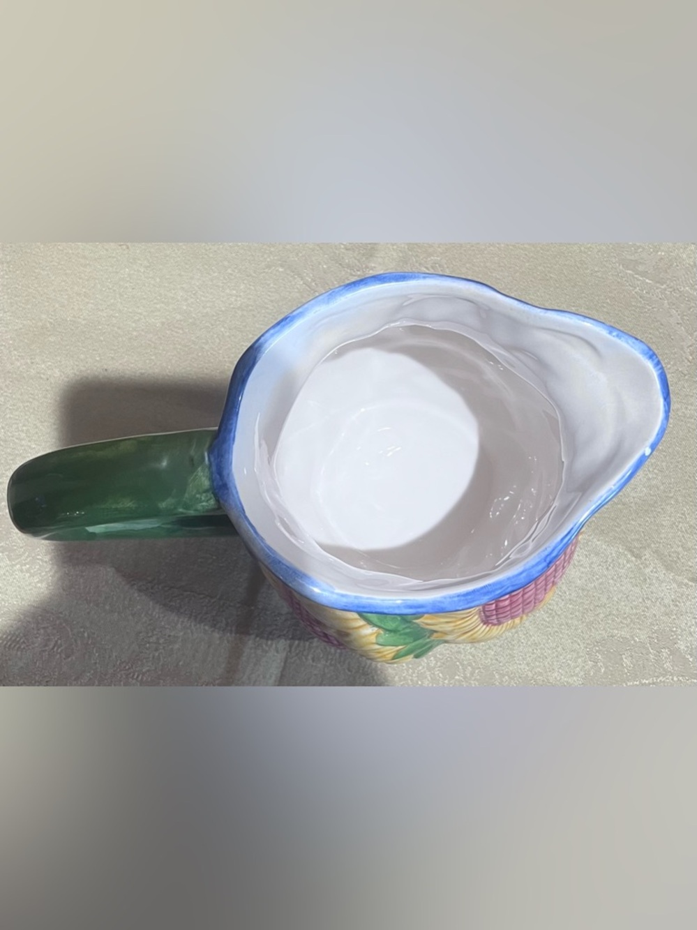 Sunflower Ceramic Pitcher - Picture 4 of 7